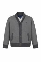 TOMMY HILFIGER ΖΑΚΕΤΑ BOMBER CASUAL ΓΚΡΙ ΑΝΤΡΙΚΟ PRE OWNED M