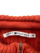 TOMMY HILFIGER ΖΑΚΕΤΑ ΠΛΕΚΤΗ CASUAL ΜΕ ΜΙΚΡΟ ΛΟΓΟΤΥΠΟ ΠΟΡΤΟΚΑΛΙ