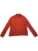 TOMMY HILFIGER ΖΑΚΕΤΑ ΠΛΕΚΤΗ CASUAL ΜΕ ΜΙΚΡΟ ΛΟΓΟΤΥΠΟ ΠΟΡΤΟΚΑΛΙ