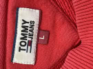 TOMMY JEANS FELPA CREWNECK COLLEGIATE ROSSA UNISEX PRE OWNED L