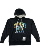 TOMMY JEANS ΦΟΥΤΕΡ ΜΕ ΚΟΥΚΟΥΛΑ ΜΑΥΡΟ ΜΕ TIE-DYE LOGO