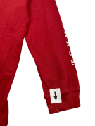 TOMMY JEANS LONG SLEEVE GRAPHIC RED MENS PRE OWNED XL