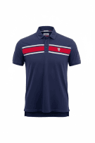 TOMMY JEANS POLO SHIRT LOGO BLUE UNISEX L