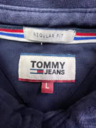 TOMMY JEANS POLO SHIRT LOGO BLUE UNISEX L
