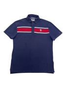 TOMMY JEANS POLO SHIRT LOGO BLUE UNISEX L