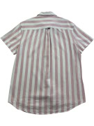 Tommy Jeans Ριγέ Κοντομάνικο Πουκάμισο Ροζ Λευκό Size M