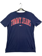 Tommy Jeans T-Shirt Μπλε με Logo Print Size S