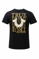 TRUE RELIGION GRAPHIC TEE BLACK MEN PRE OWNED S