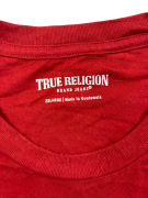 TRUE RELIGION T-SHIRT ΜΕ LOGO BUDDHA ΚΟΚΚΙΝΟ UNISEX 2XL