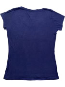 TRUE RELIGION T-SHIRT UNIVERSITY BIG LOGO BLU DA DONNA S