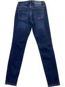 TRUSSARDI JEANS ΠΑΝΤΕΛΟΝΙ DENIM DISTRESSED ΛΟΓΟΤΥΠΟ ΜΠΛΕ ΓΥΝΑΙΚΕΙΟ S