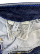 TRUSSARDI JEANS ΠΑΝΤΕΛΟΝΙ DENIM DISTRESSED ΛΟΓΟΤΥΠΟ ΜΠΛΕ ΓΥΝΑΙΚΕΙΟ S