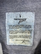 TRUSSARDI JEANS ΠΑΝΤΕΛΟΝΙ DENIM VINTAGE ΜΕΤΑΛΛΙΚΟ LOGO ΜΠΛΕ ΑΝΔΡΙΚΟ L
