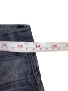 TRUSSARDI JEANS PANTALONE VINTAGE IN PELLE CON LOGO GRIGIO DA DONNA XS