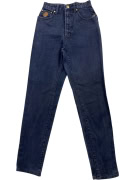 TRUSSARDI JEANS ΠΑΝΤΕΛΟΝΙ VINTAGE ΛΟΓΟΤΥΠΟ ΜΠΛΕ ΓΥΝΑΙΚΕΙΟ XS