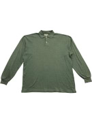 TRUSSARDI ΜΠΛΟΥΖΑ POLO ΜΕ ΜΑΚΡΥ ΜΑΝΙΚΙ CASUAL ΚΕΝΤΗΜΕΝΟ ΛΟΓΟΤΥΠΟ ΠΡΑΣΙΝΟ ΑΝΔΡΙΚΟ XL