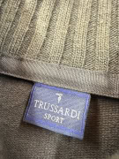 TRUSSARDI SPORT Φούτερ Με Φερμουάρ Στο Λαιμό Λογότυπο Καφέ Ανδρικό M