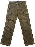 TRUSSARDI SPORT CARGO PANTS UTILITY OLIVE MENS PRE OWNED L