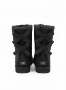 UGG BOOTS MINIMAL BROWN BLACK WOMEN PRE OWNED EU 37