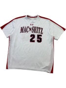 UNDER ARMOUR GRAPHIC TEE ATHLETIC WHITE RED MENS PRE OWNED M