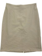 UNITED COLORS OF BENETTON PENCIL SKIRT CLASSIC BEIGE WOMEN'S S