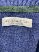 University Club Men’s Knit Zip-Up Cardigan Blue Size L