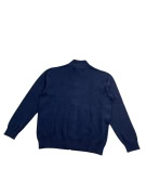 University Club Men’s Knit Zip-Up Cardigan Blue Size L