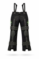 UNKNOWN PANTALONI CON BRETELLE UTILITY NERO UNISEX PRE OWNED