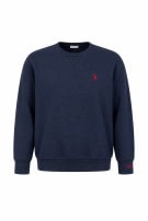 US POLO ASSN CREWNECK SWEATSHIRT MINIMAL NAVY MEN PRE OWNED M