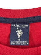 US POLO ASSN ΜΑΚΡΥΜΑΝΙΚΗ ΜΠΛΟΥΖΑ MINIMAL ΚΟΚΚΙΝΗ ΑΝΤΡΙΚΟ PRE OWNED M