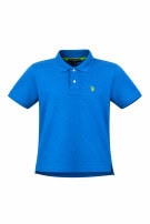 US POLO ASSN ΜΠΛΟΥΖΑ POLO MINIMAL ΜΠΛΕ ΑΝΤΡΙΚΟ PRE OWNED XS