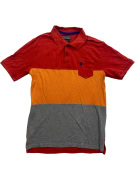 U.S. Polo Assn. Polo Μπλούζα Colorblock Classic Logo Κόκκινο Πορτοκαλί Γκρι Ανδρική S