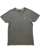 US POLO ASSN T SHIRT SCOLLO V MINIMAL GRIGIA UOMO PRE OWNED L