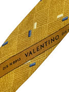 VALENTINO ΓΡΑΒΑΤΑ CLASSIC ΓΕΩΜΕΤΡΙΚΗ ΜΟΥΣΤΑΡΔΙ ΑΝΤΡΙΚΟ PRE OWNED