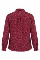 1975 VALENTINO SHIRT VINTAGE BORDEAUX WOMEN PRE OWNED S