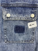 VANS Denim Ολόσωμη Φόρμα Vintage Λογότυπο Acid Wash Μπλε Unisex 2XL
