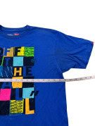 VANS GRAPHIC TEE STREETWEAR BLUE MEN PRE OWNED L