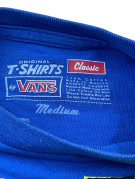 VANS GRAPHIC TEE STREETWEAR BLUE MEN PRE OWNED L