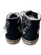 VANS HIGH TOP SNEAKERS SKATE GRAPHIC ΜΑΥΡΟ ΛΕΥΚΟ UNISEX PRE OWNED EU 38