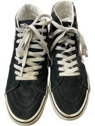 VANS HIGH TOP SNEAKERS SKATE GRAPHIC ΜΑΥΡΟ ΛΕΥΚΟ UNISEX PRE OWNED EU 38