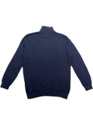 Vans Maglia lavorata blu scuro con mezza zip da uomo XXL