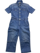 Vans Ολόσωμη Φόρμα / Jumpsuit Denim Casual Logo Μπλε Γυναικείο L