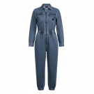 VANS Ολόσωμη Τζιν Φόρμα (Jumpsuit) CASUAL Λογότυπο Μπλε Γυναικείο S