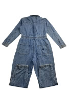 VANS Ολόσωμη Τζιν Φόρμα (Jumpsuit) CASUAL Λογότυπο Μπλε Γυναικείο S