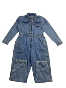VANS Ολόσωμη Τζιν Φόρμα (Jumpsuit) CASUAL Λογότυπο Μπλε Γυναικείο S