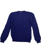 VANS Knit Sweater Vintage Style Small Logo Blue Men's L