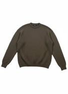 Vans Maglione lavorato a maglia casual minimal con logo marrone da uomo L