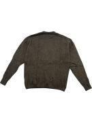 Vans Maglione lavorato a maglia casual minimal con logo marrone da uomo L