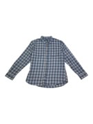 VANS ΠΟΥΚΑΜΙΣΟ ΚΑΡΟ TAILORED FIT LOGO ΜΠΛΕ/ΓΚΡΙ ΑΝΔΡΙΚΟ L