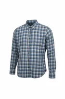 VANS ΠΟΥΚΑΜΙΣΟ ΚΑΡΟ TAILORED FIT LOGO ΜΠΛΕ/ΓΚΡΙ ΑΝΔΡΙΚΟ L